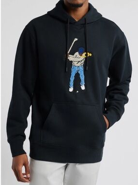 Black Eastside Golf Swingman Core Fleece Hoodie